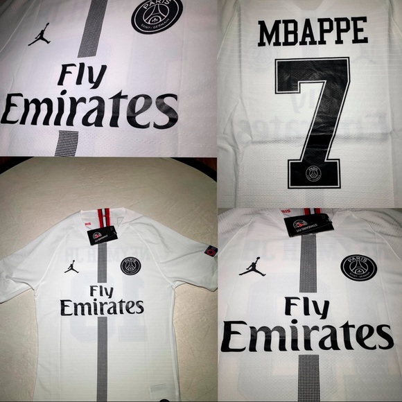2018/2019 PSG Jordan jersey Away Mbappe #7 - Picture 6 of 6